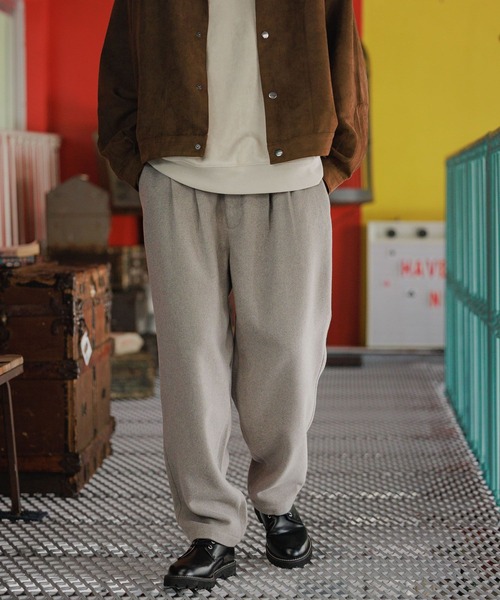 niko and...(ニコアンド)の「ツイルツータックスラックス(スラックス・メンズ・オリーブ/アイボリー/ベージュ/チャコール・MEDIUM/LARGE)」の13枚目の写真