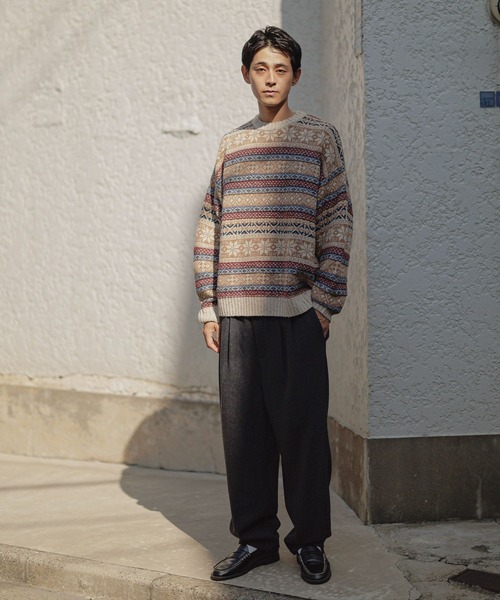 セール】ツイルツータックスラックス（スラックス）｜niko and