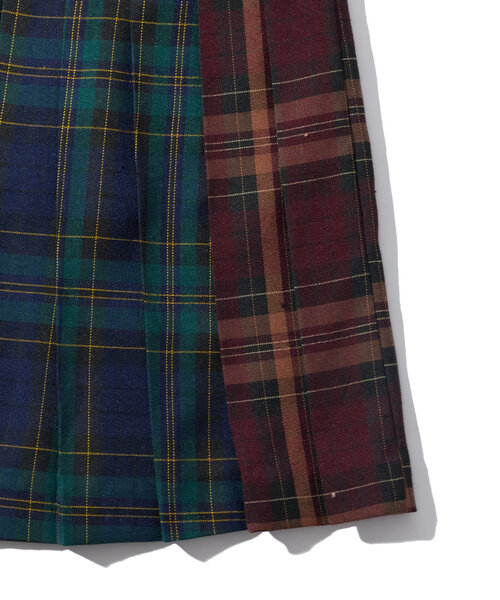 WHO'S WHO gallery(フーズフーギャラリー)の「ミックスチェックミディプリーツスカート(スカート・レディース・ブルー/ブラウン・FREE)」の10枚目の写真