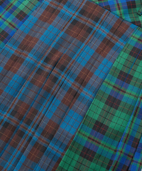 WHO'S WHO gallery(フーズフーギャラリー)の「ミックスチェックミディプリーツスカート(スカート・レディース・ブルー/ブラウン・FREE)」の20枚目の写真