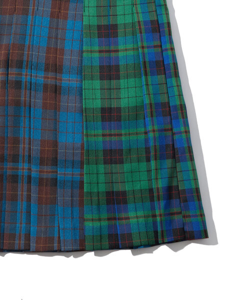 WHO'S WHO gallery(フーズフーギャラリー)の「ミックスチェックミディプリーツスカート(スカート・レディース・ブルー/ブラウン・FREE)」の21枚目の写真