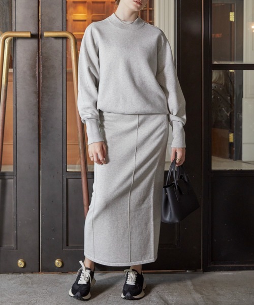 ACYM（アシーム）の「Sweat like knit トップス（スウェット・レディース・グレー/ブラック・FREE）」の18枚目の写真