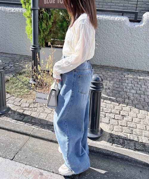 INGNI(イング)の「【WEB限定】フリンジトップス(Tシャツ/カットソー・レディース・ブルー/アイボリー/ブラック・M)」の11枚目の写真