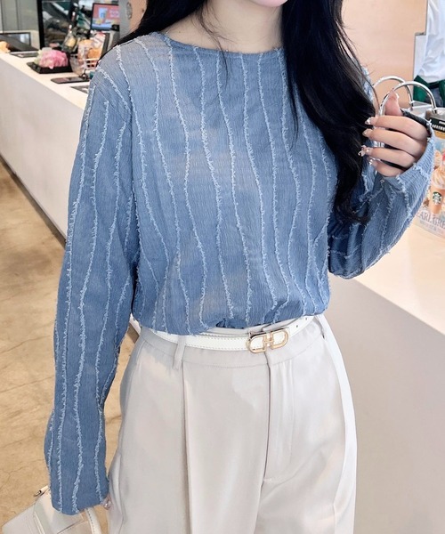 WEB限定】フリンジトップス（シャツ/ブラウス）｜INGNI（イング）の