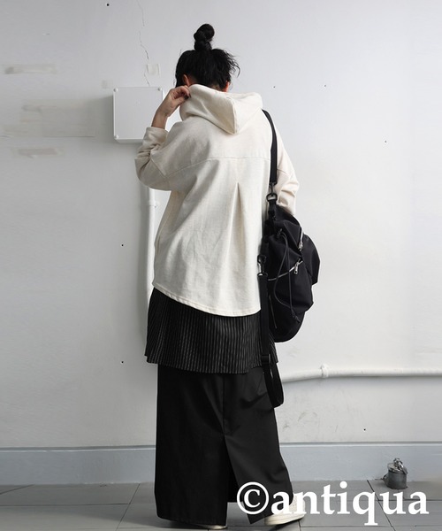 antiqua(アンティカ)の「レイヤード風スカート(スカート・レディース・ブラック・P/R)」の9枚目の写真