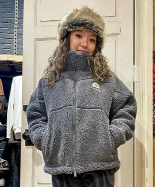 ROXY（ロキシー）の「TOUCH THE SKY /ロキシー2WAYフライトキャップ（キャップ・レディース・カーキ/ベージュ/ブラック・FREE）」の16枚目の写真