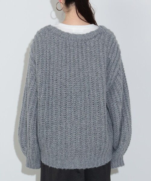 BEAMS HEART(ビームスハート)の「ミックス ローゲージニット カーディガン(ウォッシャブル)(カーディガン/ボレロ・レディース・ブルー/グレー/オレンジ・FREE)」の18枚目の写真