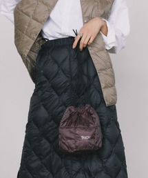 TAION/タイオン DRAW STRING DOWN BAG-SMALL 巾着バック