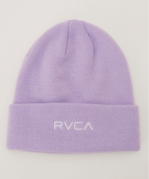 RVCA（ルーカ）の「RVCA/ルーカ ビーニー DOUBLE FACE BEANIE BE042-948（ニットキャップ/ビーニー・メンズ・グリーン/アイボリー/プラム・FREE）」の3枚目の写真