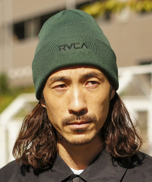 RVCA（ルーカ）の「RVCA/ルーカ ビーニー DOUBLE FACE BEANIE BE042-948（ニットキャップ/ビーニー・メンズ・グリーン/アイボリー/プラム・FREE）」の20枚目の写真