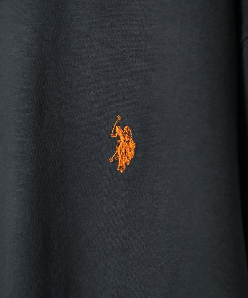 U.S. POLO ASSN.(ユーエスポロアッスン)の「【U.S.POLO ASSN.】 ワンポイント ロゴ刺繍 クルーネック 長袖 Tシャツ / ロンT(Tシャツ/カットソー・レディース・ダークグリーン/バイオレット/アイボリー/ブラック/レッド/オートミール/ネイビー・MEDIUM/X-LARGE/LARGE)」の21枚目の写真