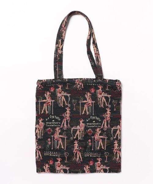 セール】Revo. ヴィンテージライク ゴブラン ジャガード 総柄 トート