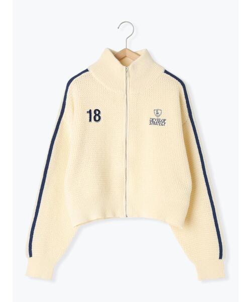 ehka sopo（エヘカソポ）の「ラインジップカーディガン（カーディガン/ボレロ・レディース・ブルー/グリーン/キナリ・F）」の9枚目の写真