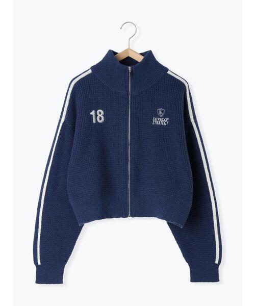 ehka sopo（エヘカソポ）の「ラインジップカーディガン（カーディガン/ボレロ・レディース・ブルー/グリーン/キナリ・F）」の10枚目の写真