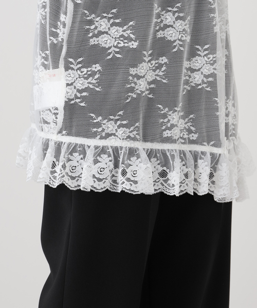 【新品未使用】YUHAN WANG/ユハン ワン　レーススカート セール】【YUHAN WANG/ユハン ワン】lace ruffled mini skirt