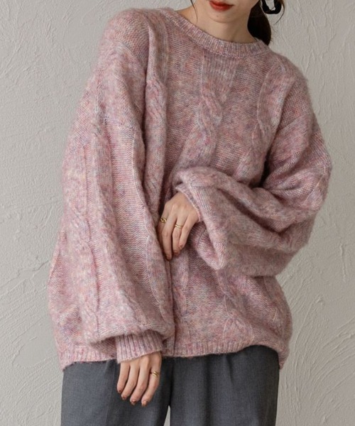 ドゥーズィエムクラス　ニット　薄ピンク Deuxieme Classe(ドゥーズィエムクラス)の「EVERYDAY I LIKE クルー