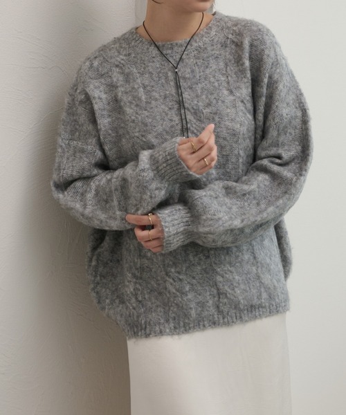 raffime（ラフィミー）の「袖ボリュームミックスカラーニット（ニット/セーター・レディース・ピンク系その他/ブラウン系その他/グレー系その他・フリー）」の20枚目の写真