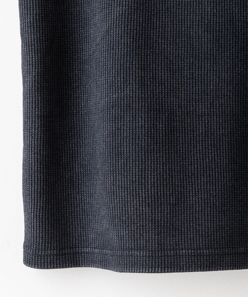 UNIIT(ユニット)の「【UNIIT / ユニット】パウダーブリーチ加工 ワッフルロンT ユニセックス(Tシャツ/カットソー・メンズ・ネイビー/ブラック・X-LARGE/MEDIUM/LARGE)」の7枚目の写真