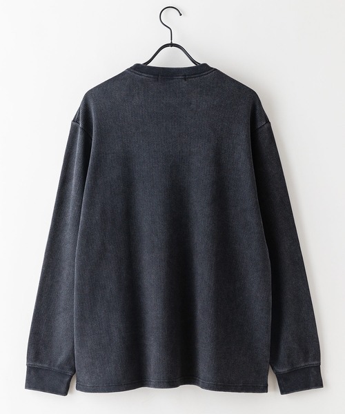 UNIIT(ユニット)の「【UNIIT / ユニット】パウダーブリーチ加工 ワッフルロンT ユニセックス(Tシャツ/カットソー・メンズ・ネイビー/ブラック・X-LARGE/MEDIUM/LARGE)」の8枚目の写真