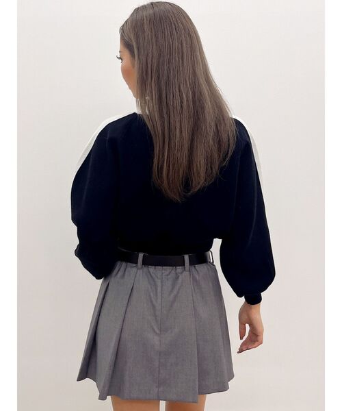 GYDA(ジェイダ)の「round GY BICOLOR POLOニットトップス(ニット/セーター・レディース・オフホワイト/ブラック/スカイブルー・FREE)」の20枚目の写真