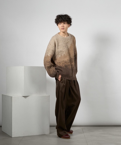 MOHAIR LIKE ABSTRACT KNIT/モヘアライクアブストラクトニット