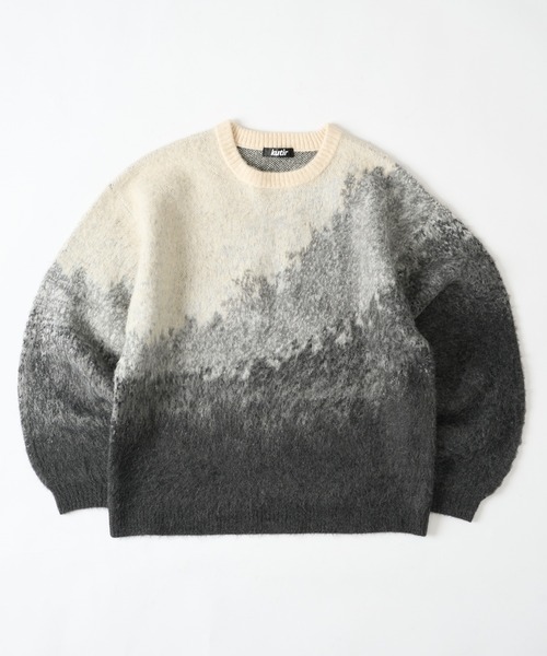 美品・希少◎ LESS TAILOR オールインワン モヘア グレー M MOHAIR LIKE ABSTRACT KNIT/モヘアライクアブストラクトニット