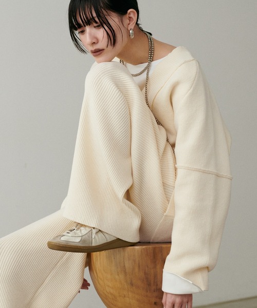 LARUTA(ラルータ)の「【LARUTA】ポリリブニットパンツ(その他パンツ・レディース・ブラウン/ブラック/オフホワイト・FREE)」の20枚目の写真