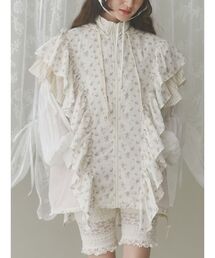 merry jenny | floralコンビフーディージャケット(ブルゾン)