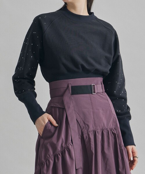 【セール】ラインストーンショートプルオーバー（Tシャツ/カットソー）｜UNITED TOKYO（ユナイテッドトウキョウ） 11,405円