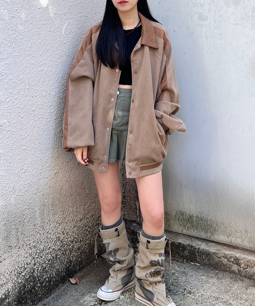 Figments(フィグメンツ)の「襟付きブルゾン(ブルゾン・レディース・ブラック/ベージュ・FREE)」の6枚目の写真