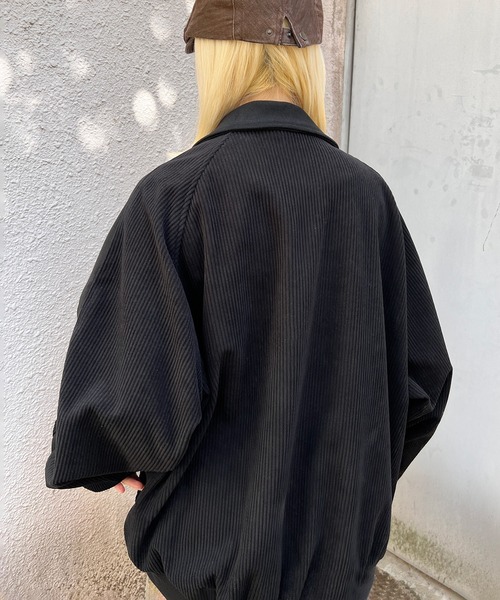 Figments(フィグメンツ)の「襟付きブルゾン(ブルゾン・レディース・ブラック/ベージュ・FREE)」の9枚目の写真