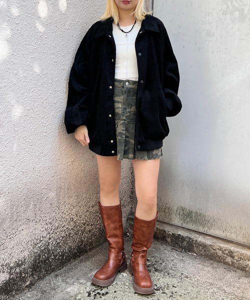 Figments(フィグメンツ)の「襟付きブルゾン(ブルゾン・レディース・ブラック/ベージュ・FREE)」の10枚目の写真