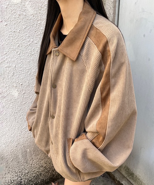 Figments(フィグメンツ)の「襟付きブルゾン(ブルゾン・レディース・ブラック/ベージュ・FREE)」の4枚目の写真