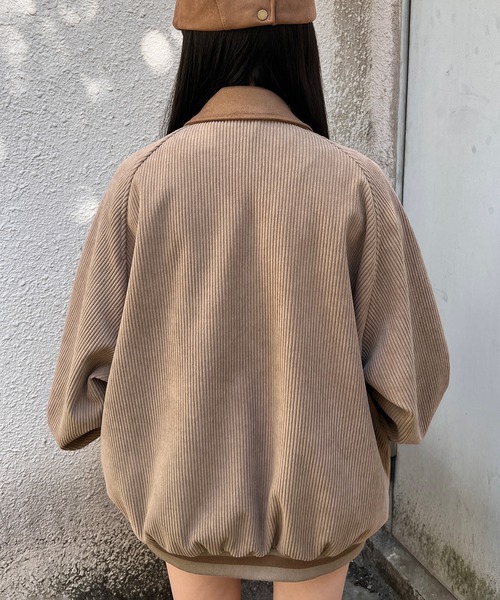 Figments(フィグメンツ)の「襟付きブルゾン(ブルゾン・レディース・ブラック/ベージュ・FREE)」の5枚目の写真