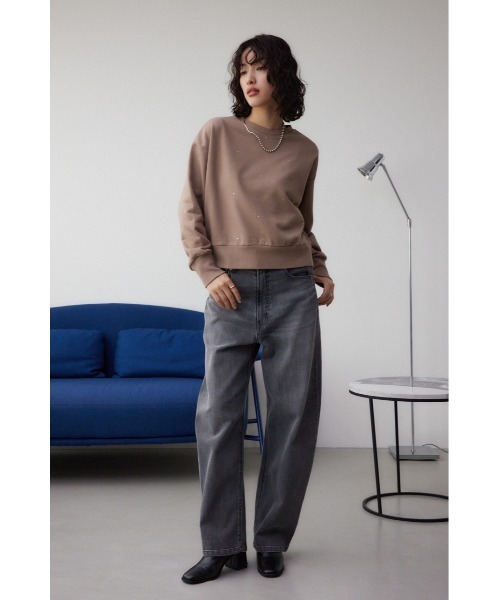 STONE  09ss ジップスウェット ブルー BEAMS Half Zip BEAMS (Tops Sweatshirts) for sale | BEAMS