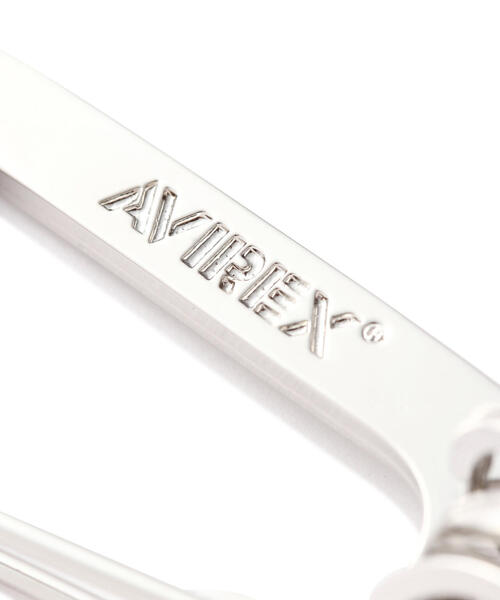 AVIREX（アヴィレックス）の「《AVIREX by J.H.M CO.,LTD.》"SURPLUS" LOGO CARABINER / "サープラス" ロゴ カラビナ（キーホルダー・レディース・シルバー・F）」の5枚目の写真