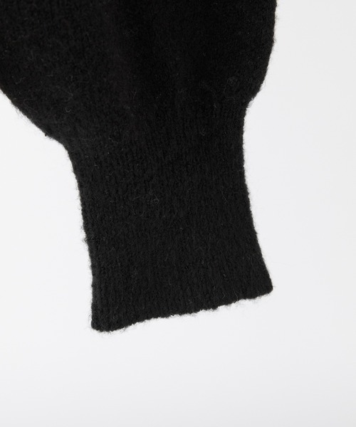 one after another NICE CLAUP(ワンアフターアナザーナイスクラップ)の「レイヤードドッキングニット(ニット/セーター・レディース・ブラック/杢グレー/オフホワイト/ピンク・FREE)」の7枚目の写真