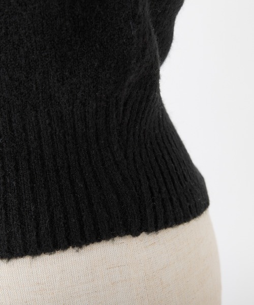 one after another NICE CLAUP(ワンアフターアナザーナイスクラップ)の「レイヤードドッキングニット(ニット/セーター・レディース・ブラック/杢グレー/オフホワイト/ピンク・FREE)」の8枚目の写真