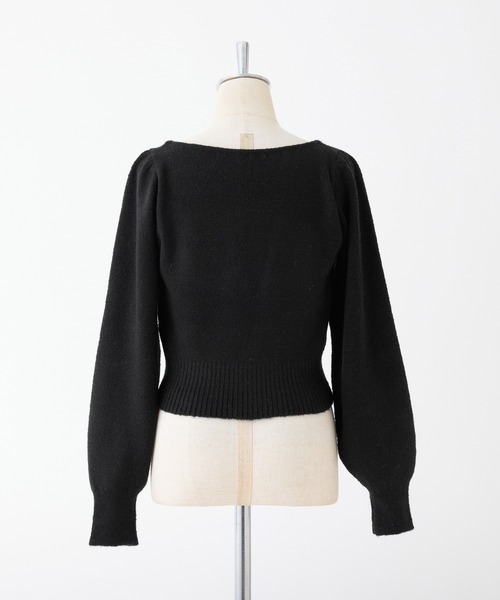 one after another NICE CLAUP(ワンアフターアナザーナイスクラップ)の「レイヤードドッキングニット(ニット/セーター・レディース・ブラック/杢グレー/オフホワイト/ピンク・FREE)」の11枚目の写真