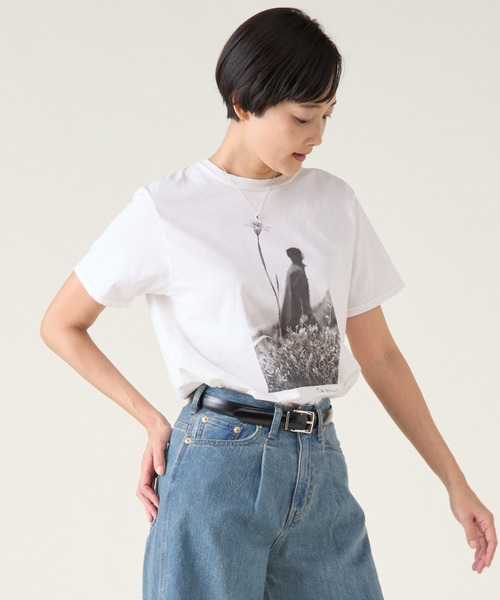 martinique(マルティニーク)の「《別注》【COUTURE D`ADAM /クチュールドアダム 】Sam Haskins/ FlowerTee(Tシャツ/カットソー・レディース・ホワイト・38/40)」の2枚目の写真