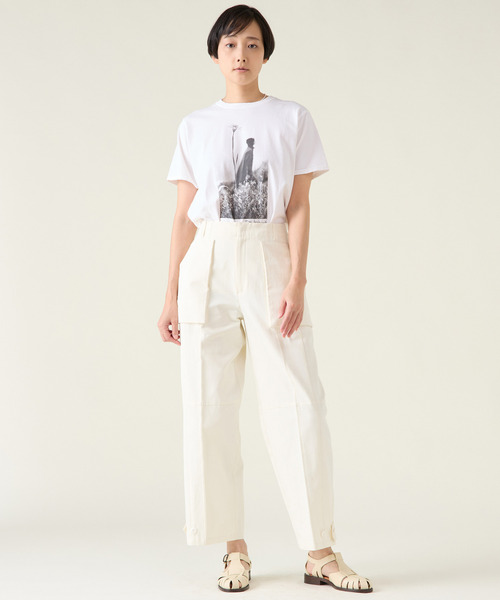 martinique(マルティニーク)の「《別注》【COUTURE D`ADAM /クチュールドアダム 】Sam Haskins/ FlowerTee(Tシャツ/カットソー・レディース・ホワイト・38/40)」の4枚目の写真