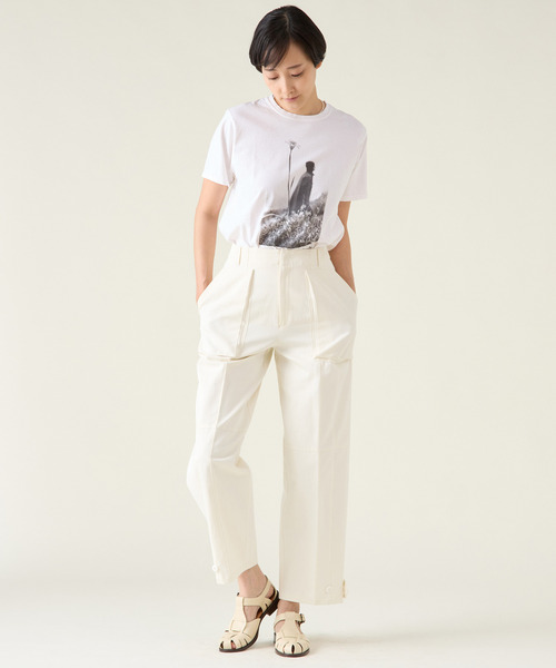 martinique(マルティニーク)の「《別注》【COUTURE D`ADAM /クチュールドアダム 】Sam Haskins/ FlowerTee(Tシャツ/カットソー・レディース・ホワイト・38/40)」の5枚目の写真