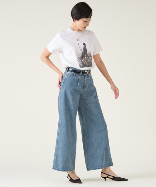 martinique(マルティニーク)の「《別注》【COUTURE D`ADAM /クチュールドアダム 】Sam Haskins/ FlowerTee(Tシャツ/カットソー・レディース・ホワイト・38/40)」の6枚目の写真
