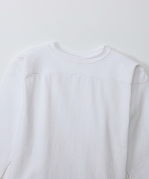 Champion(チャンピオン)の「【Champion/チャンピオン】メンズ MADE IN USA ティーテンイレブン ラグラン3/4スリーブフットボールTシャツ(Tシャツ/カットソー・メンズ・ホワイト/ネイビー/ブラック・X-LARGE/LARGE/MEDIUM/SMALL)」の5枚目の写真