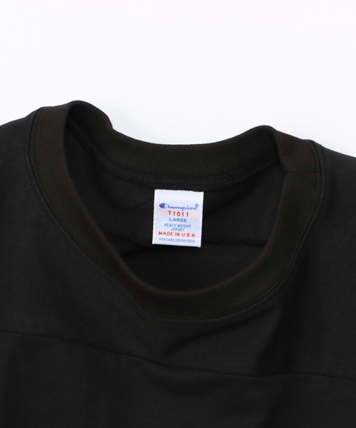 Champion(チャンピオン)の「【Champion/チャンピオン】メンズ MADE IN USA ティーテンイレブン ラグラン3/4スリーブフットボールTシャツ(Tシャツ/カットソー・メンズ・ホワイト/ネイビー/ブラック・X-LARGE/LARGE/MEDIUM/SMALL)」の9枚目の写真