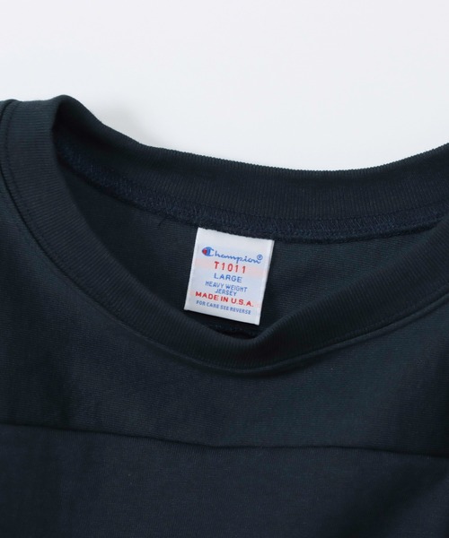 Champion(チャンピオン)の「【Champion/チャンピオン】メンズ MADE IN USA ティーテンイレブン ラグラン3/4スリーブフットボールTシャツ(Tシャツ/カットソー・メンズ・ホワイト/ネイビー/ブラック・X-LARGE/LARGE/MEDIUM/SMALL)」の12枚目の写真