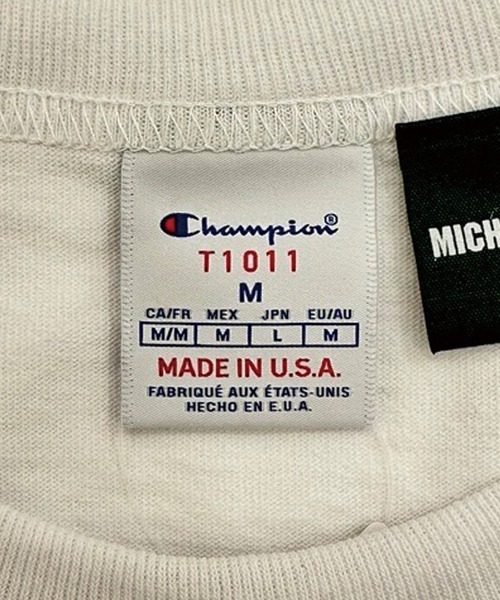 Champion(チャンピオン)の「【Champion/チャンピオン】メンズ MADE IN USA ティーテンイレブン ラグラン3/4スリーブフットボールTシャツ(Tシャツ/カットソー・メンズ・ホワイト/ネイビー/ブラック・X-LARGE/LARGE/MEDIUM/SMALL)」の14枚目の写真