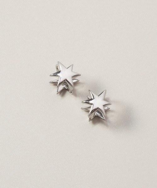 GOLDY（ゴールディ）の「マイクロ アスタリスク ワンタッチ ピアス（ピアス（両耳用）・レディース・シルバー/ゴールド・FREE）」の3枚目の写真