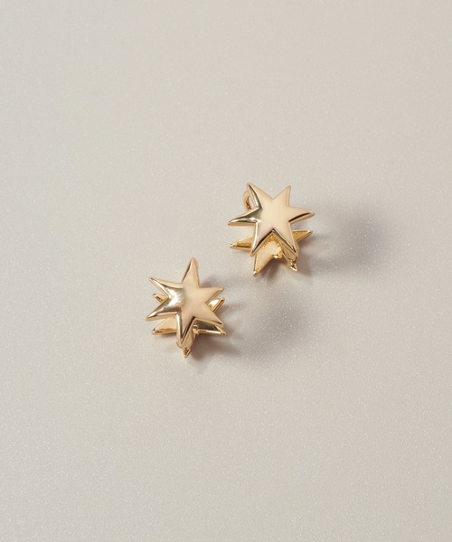 GOLDY（ゴールディ）の「マイクロ アスタリスク ワンタッチ ピアス（ピアス（両耳用）・レディース・シルバー/ゴールド・FREE）」の4枚目の写真