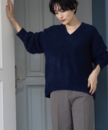 OPAQUE.CLIP | 《7color》ふわふわVネックニット【洗濯機洗い可】(ニット/セーター)